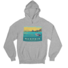 Horizontal Skyline Grey Hoodie