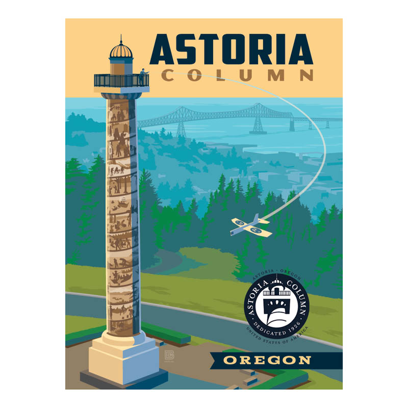 Astoria Column day shot design