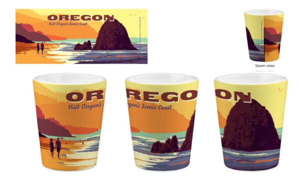 Oregon Scenic Coast shot glass